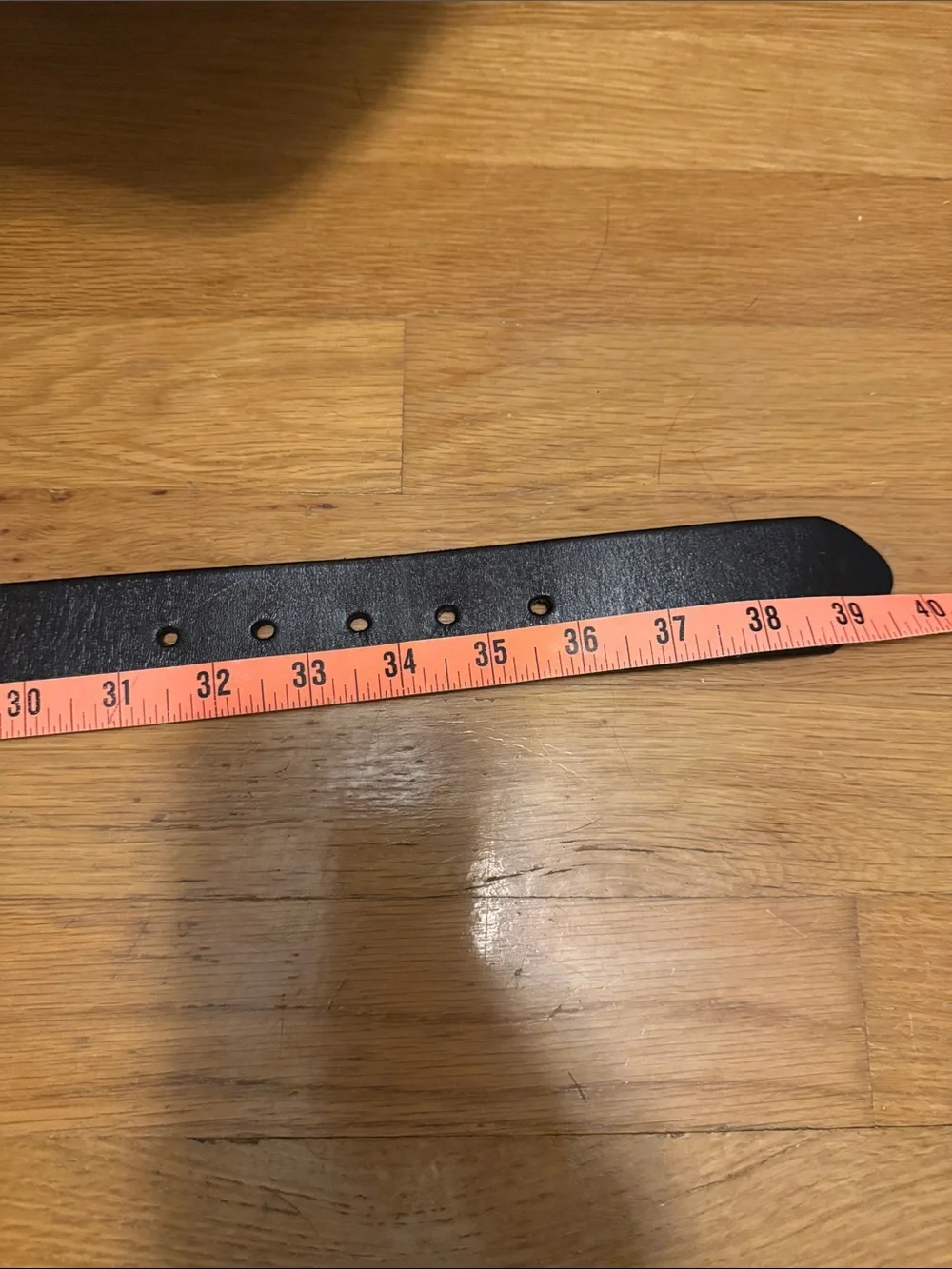GAP Men's Black Leather Belt with Silver Buckle